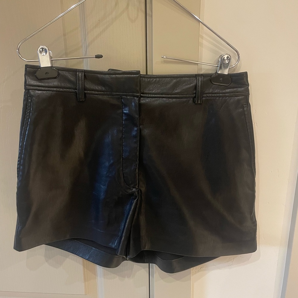 Aritzia Black Leather Women's Shorts